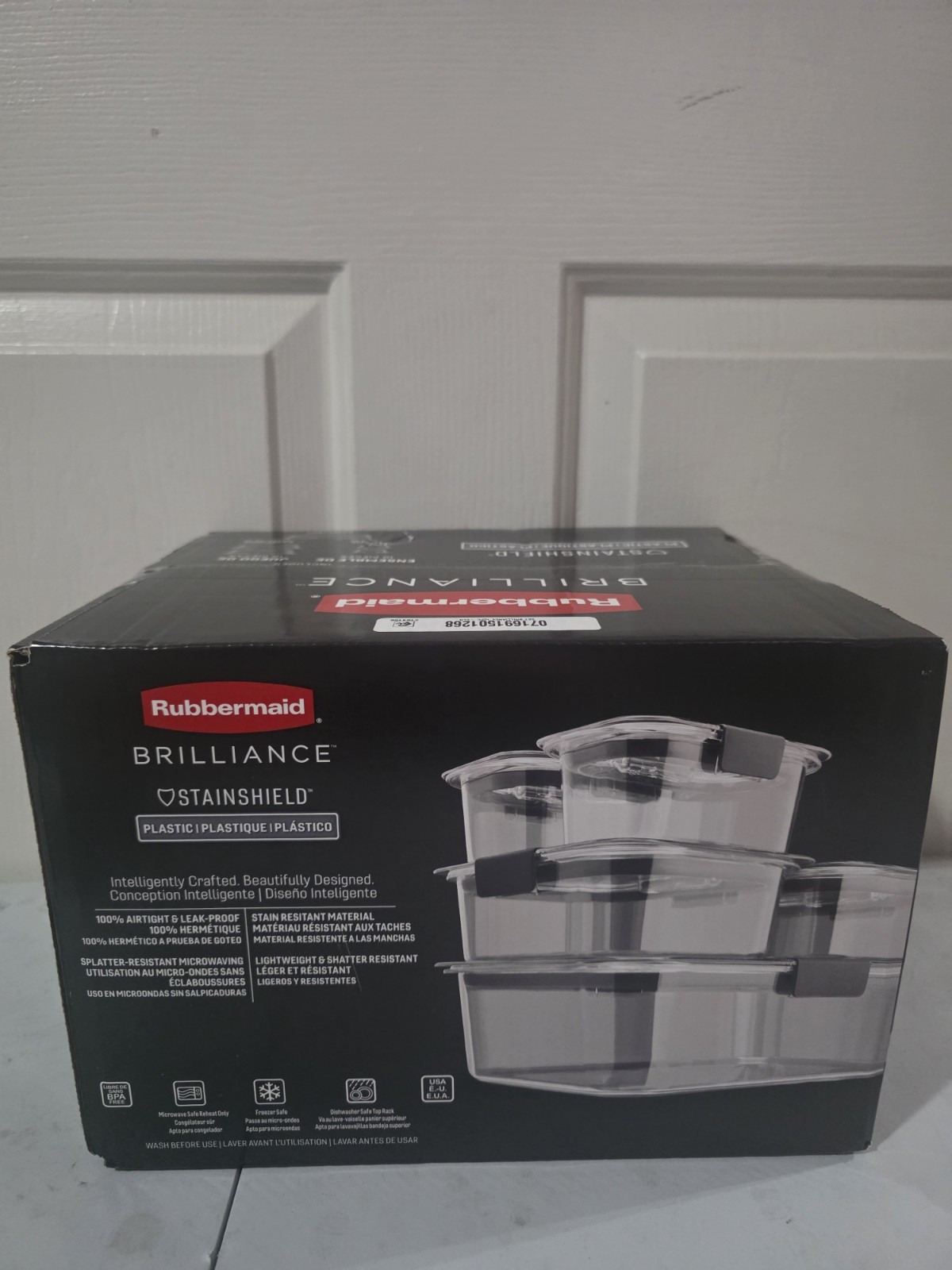 Rubbermaid Brilliance 10-Piece Leak-Proof Clear Food Storage Containers