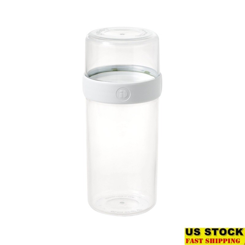 Stackable Kitchen Storage Bin Snack Organizer Clear Plastic Pantry Container New