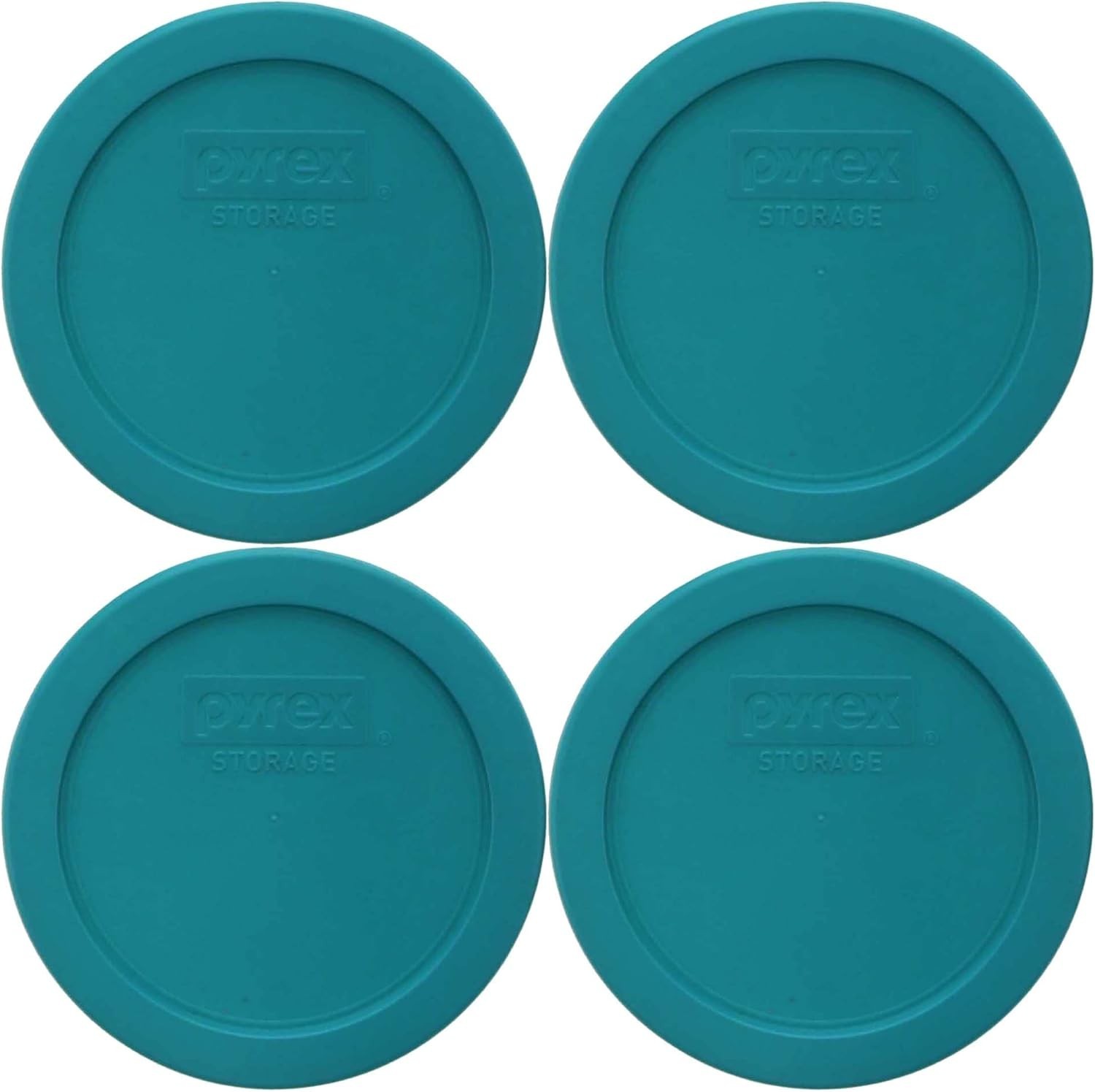 Turquoise Replacement Lids, 4-Cup – Safe for Microwave & Dishwasher Use (4 Pack)