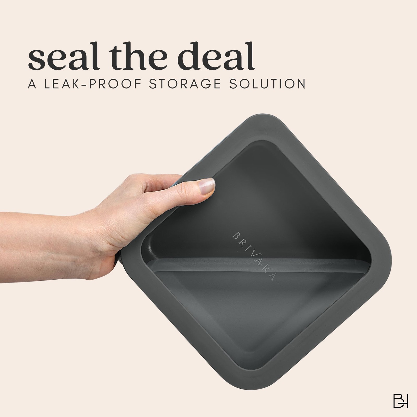 Glass Food Storage Container with Lid, 2.5-Cup Small Square | Microwave-Safe …