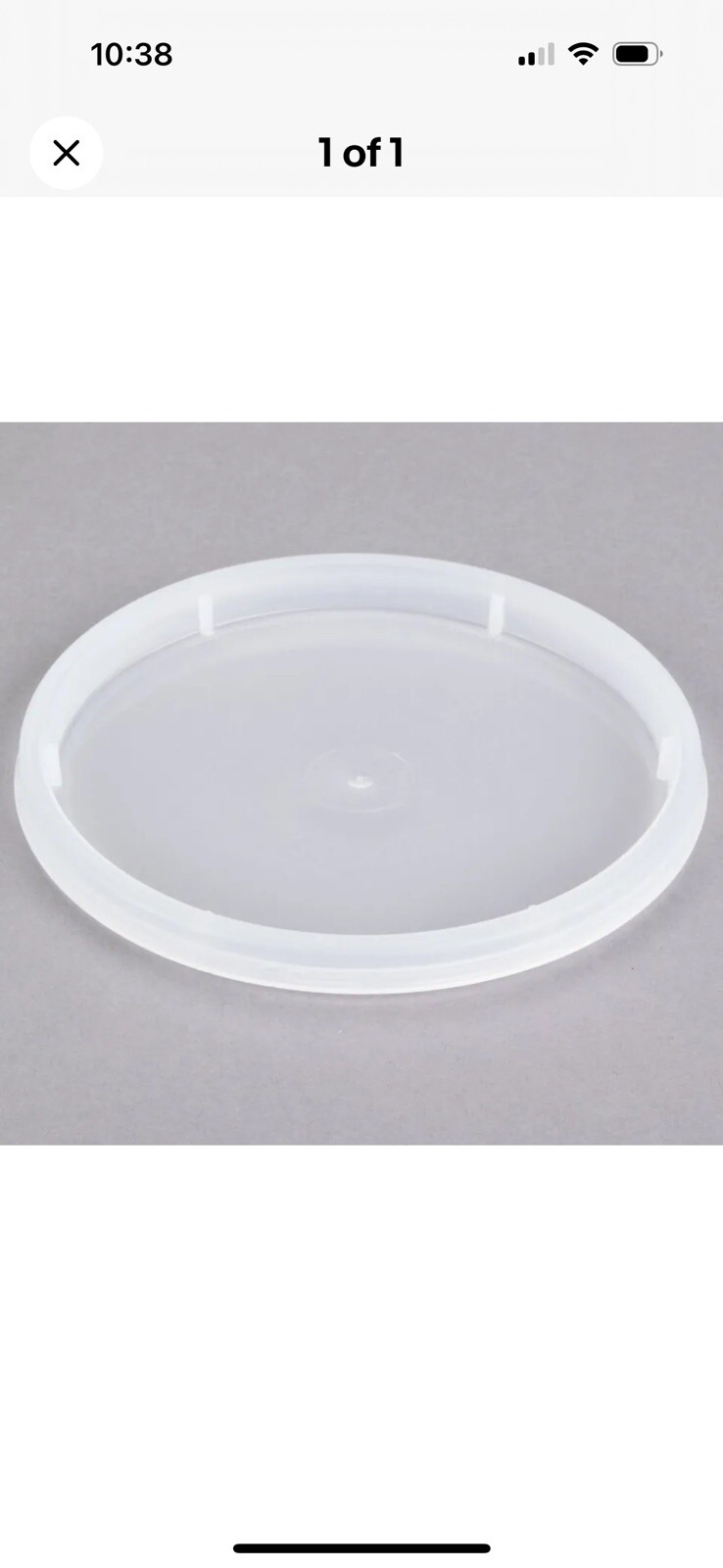 60ct – Microwavable Plastic Deli Container LIDS ONLY (Good for 8,12,16,24,32oz)