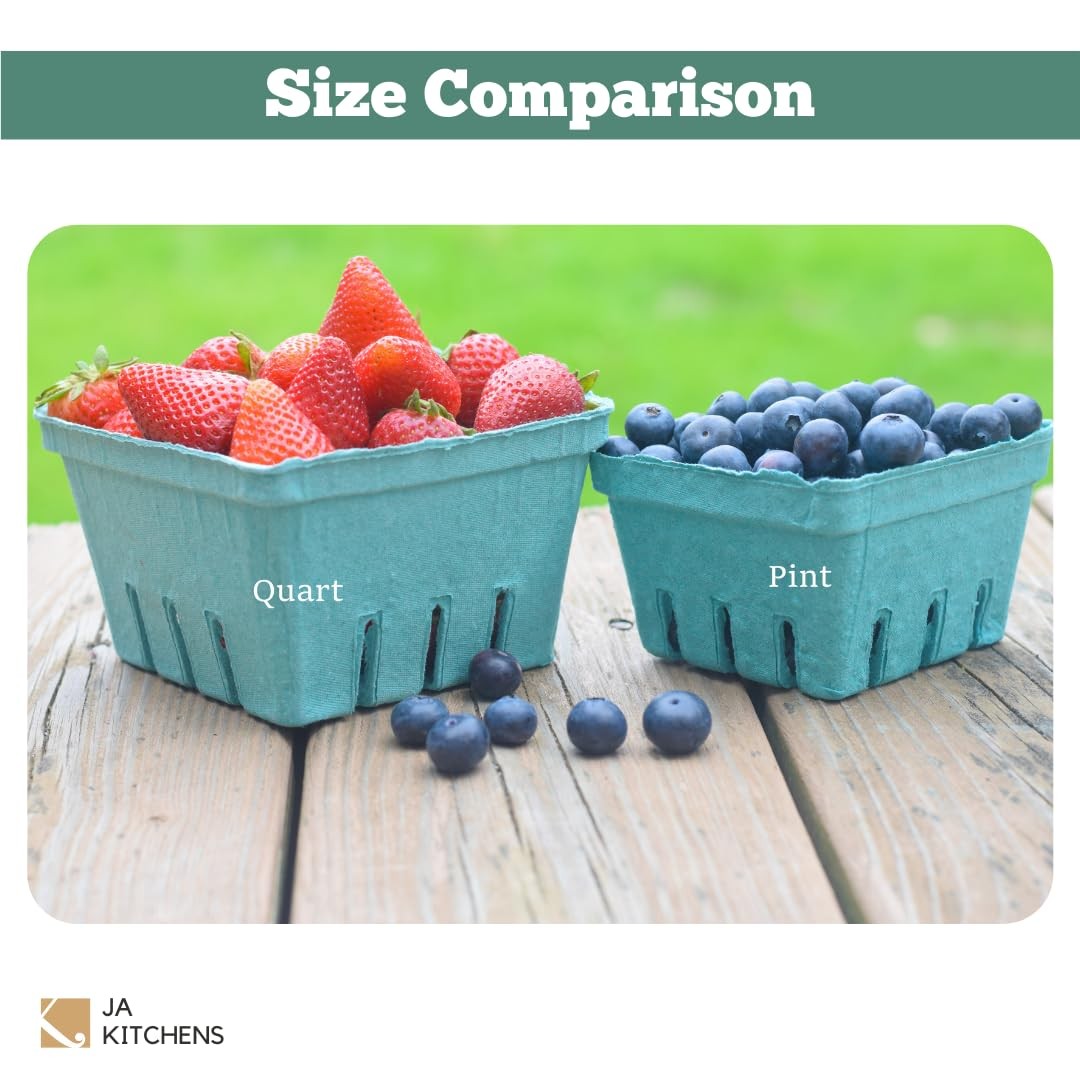 Kitchens Green Molded Pulp Fiber Berry/Produce Vented 4″ x x 2.75″,