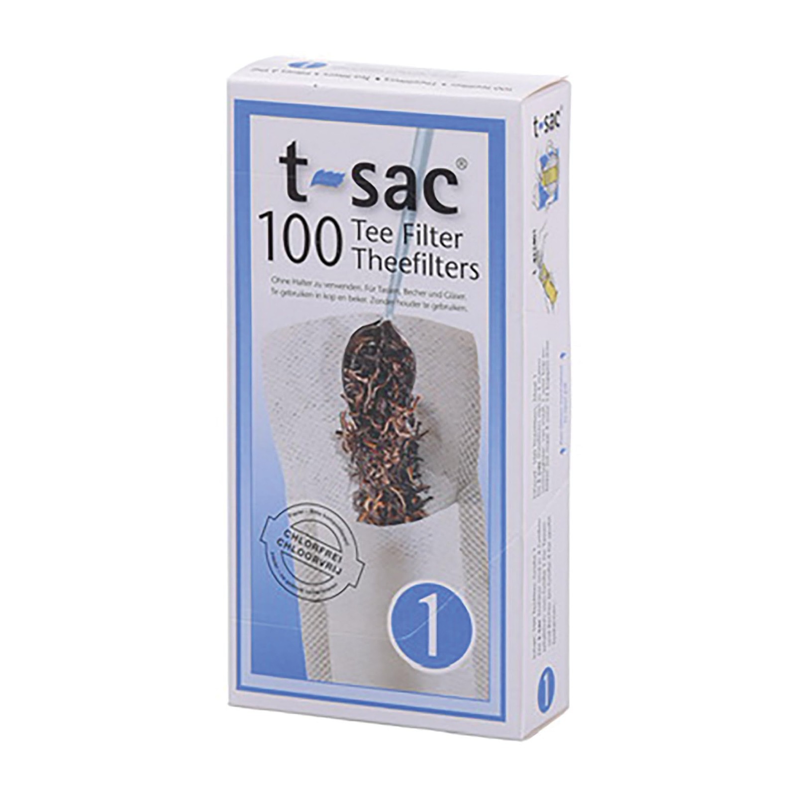 T-Sac Tea Filter Bags, Disposable Infuser, Number #1, 200 Count, White