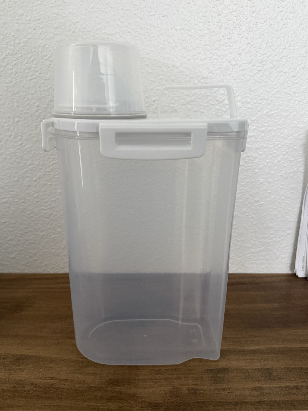 Multifunctional Rice Container W/ Pouring Spout Airtight Food Storage