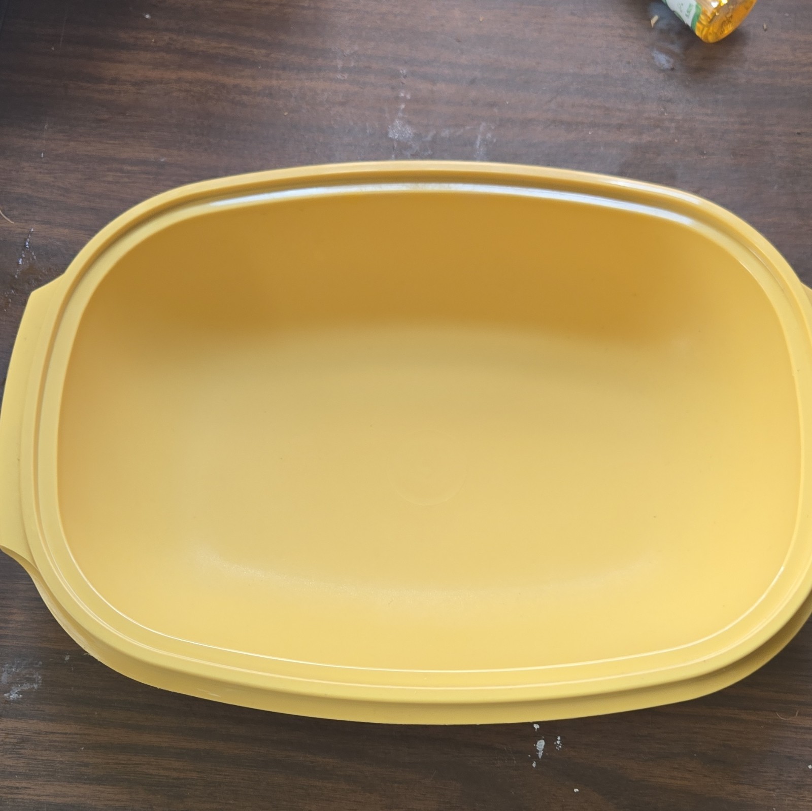 Tupperware Yellow/White Rectangular Container Set 4pc Snap Lid Insert 1273-5