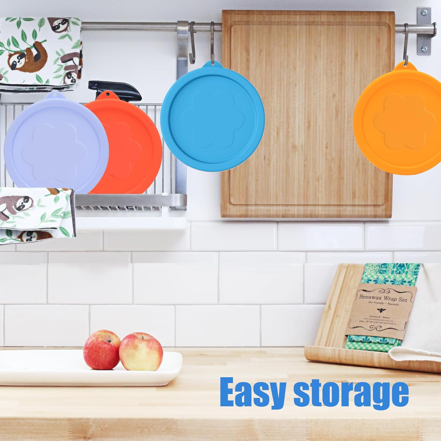 2 Cup Silicone Replacement Lids Storage Cover for Pyrex 7200-PC and Anchor Hocki