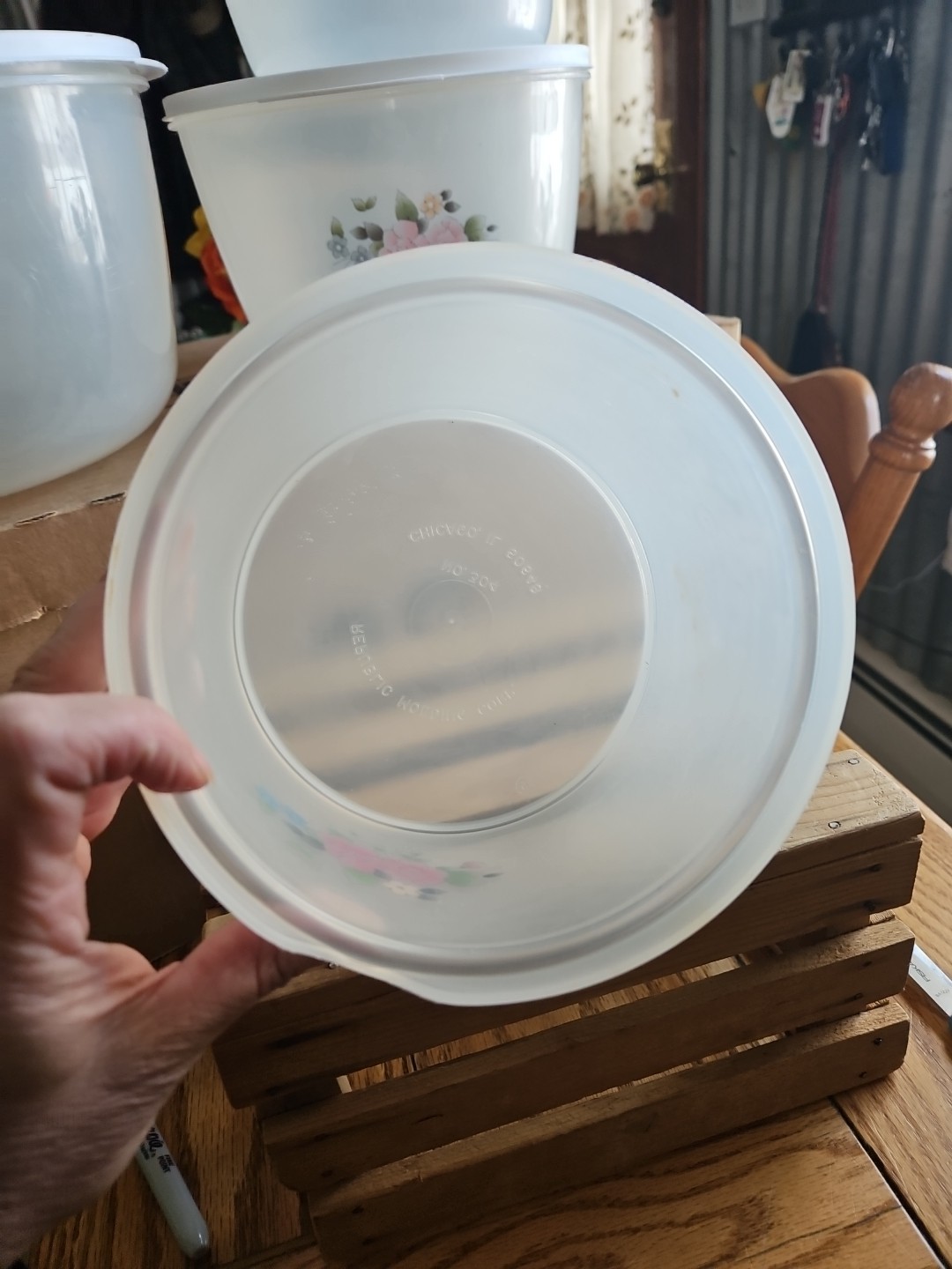 Pfaltzgraff Tea Rose Vintage Freezette II Plastic Container Set EUC – RARE ITEM!