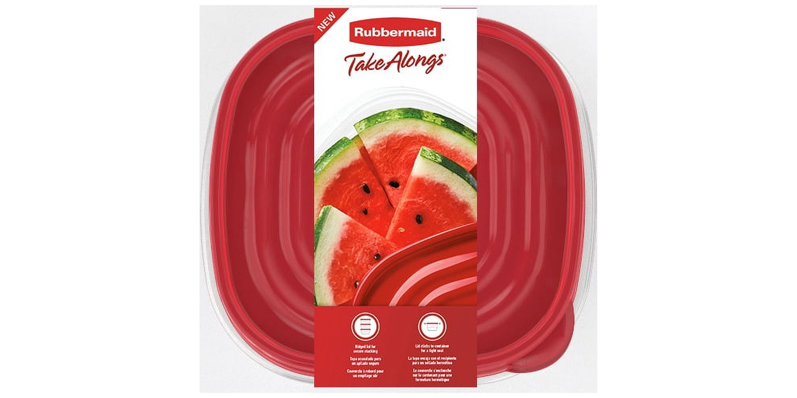Rubbermaid TakeAlongs 11.7 Cup Food Storage Containers, Set of 2