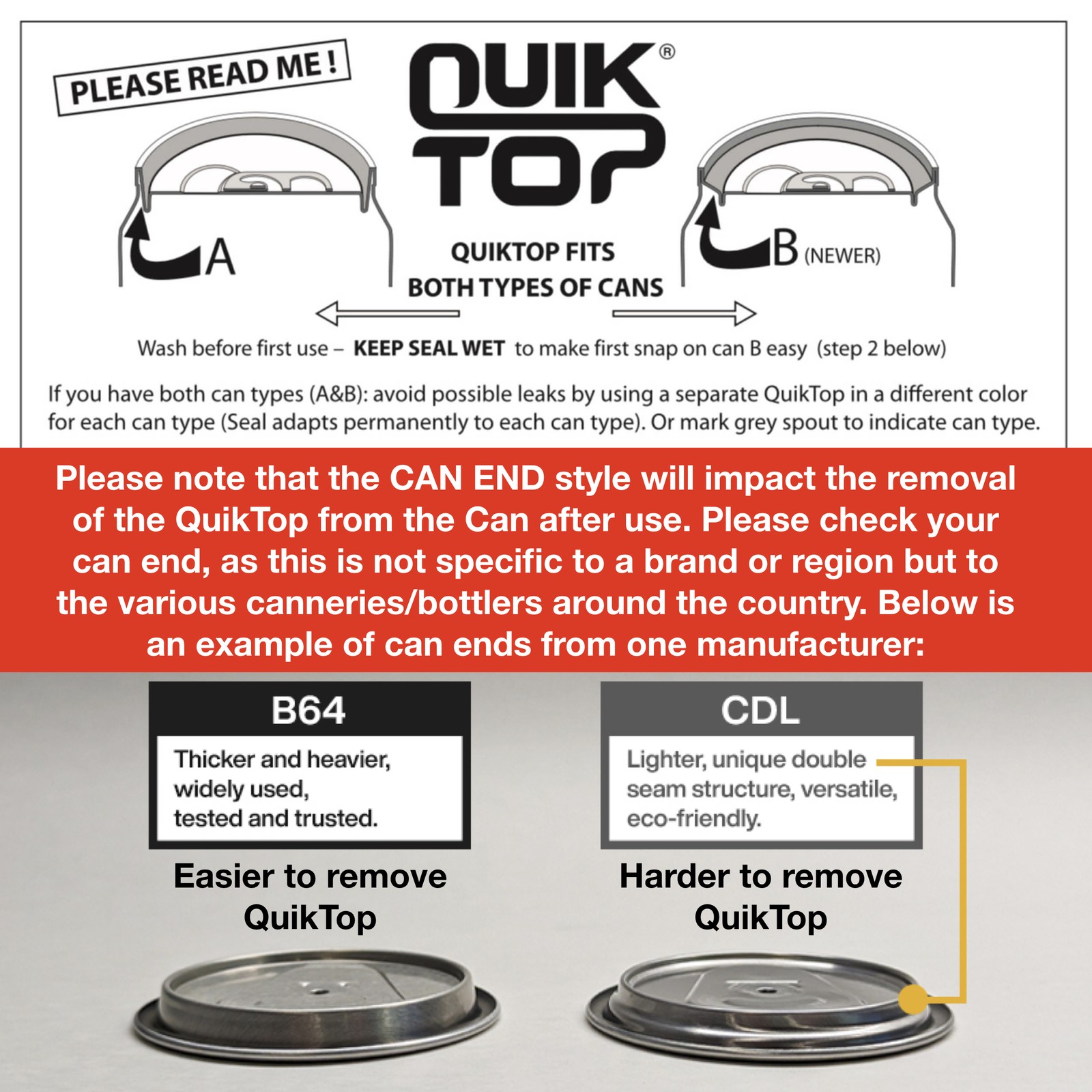 Quik Top Can Cap Locks in Carbonation Keeps Bees Out Multi Function Cap