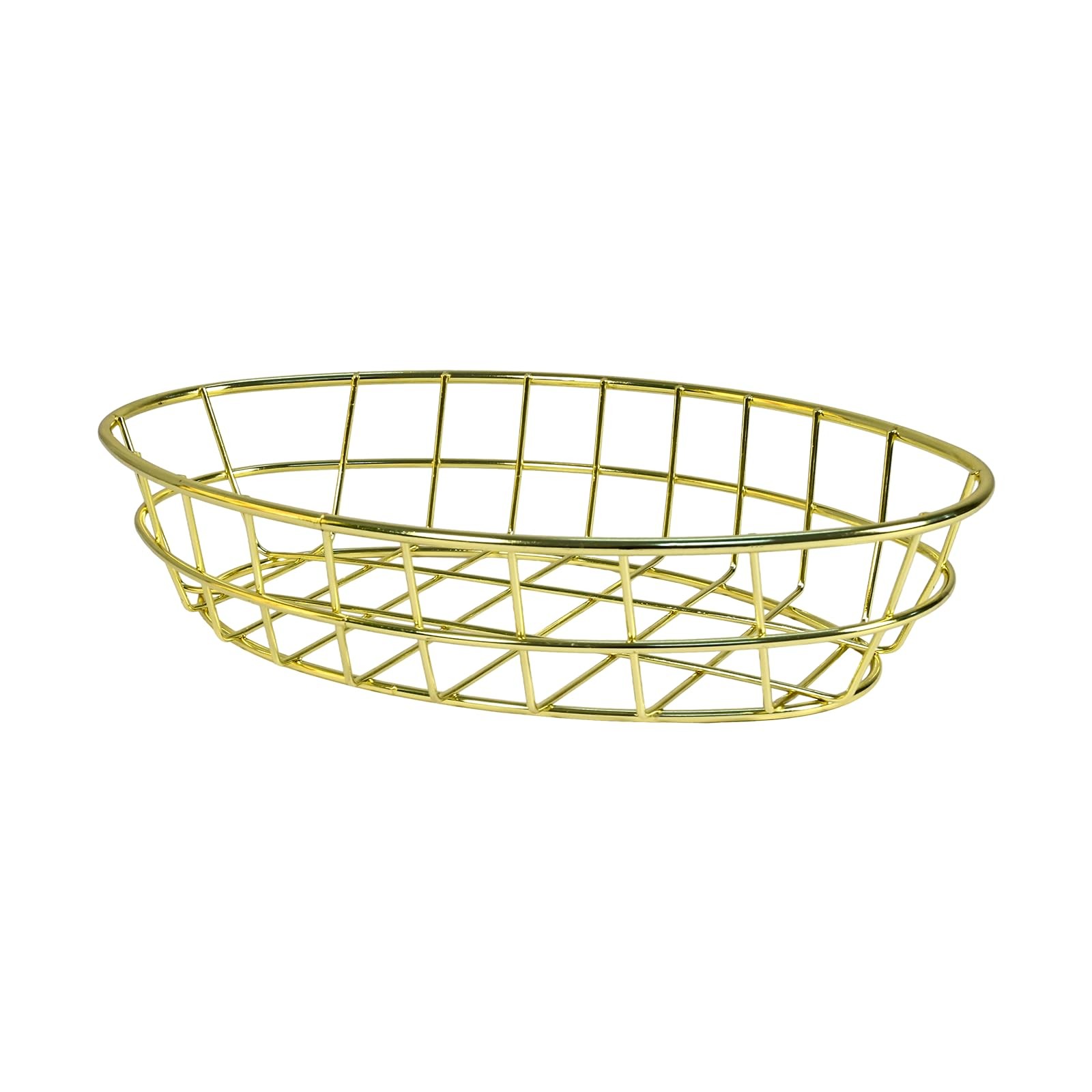 6 PCs Bread Basket for Serving,Small Wire Basket,Gold Wire Basket,Dinner Roll…