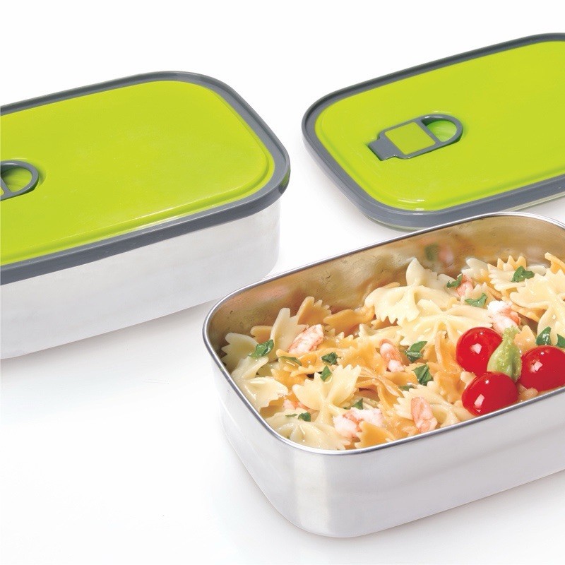3 PCS Stainless Steel Food Storage Containers(33oz) with Lids Leak Proof & Ai…