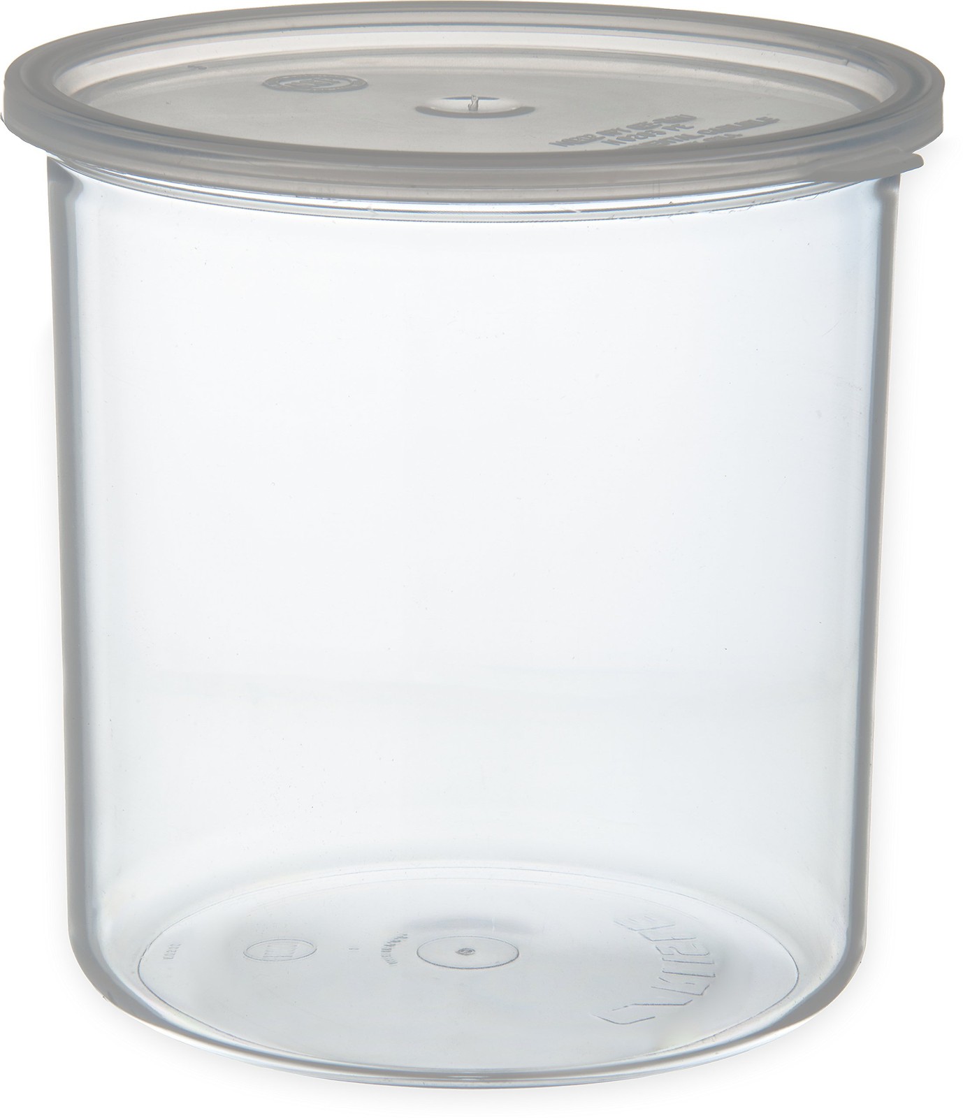 Clear Plastic 2.7 Quarts Round Kitchen Food Storage Container Crock With Lid