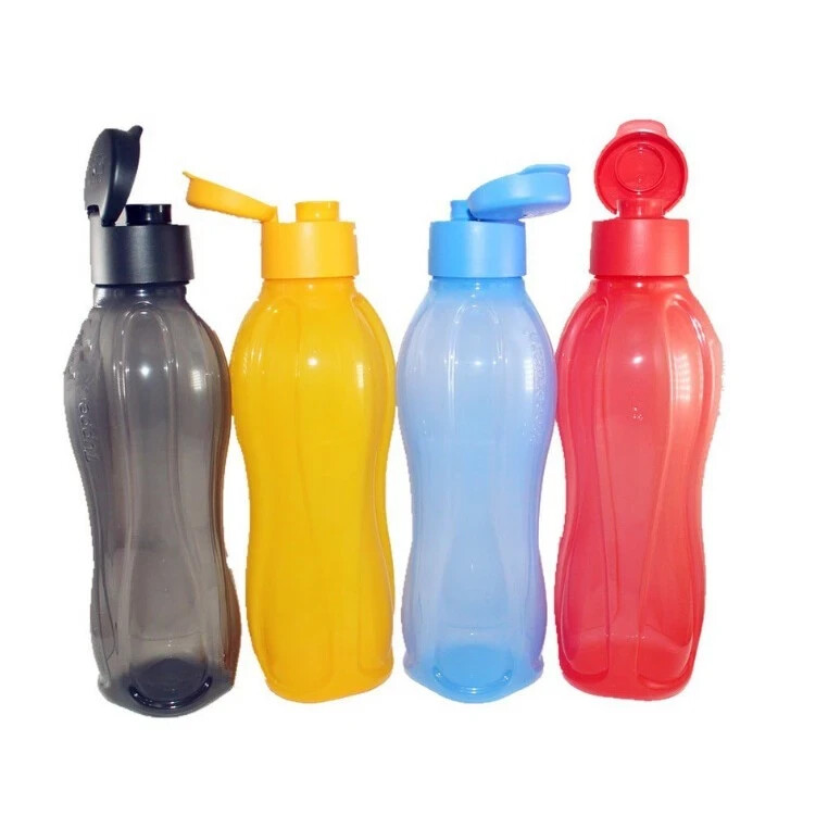 Tupperware Brand Water Bottle Flip H20 One The Go Eco Easy Drink Top 1Litter/