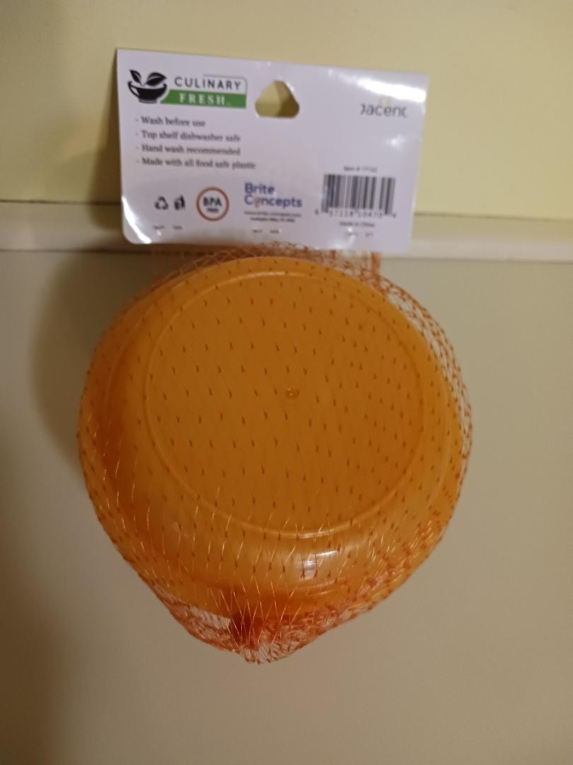 Orange Onion Pod Storage Culinary Fresh BPA Free Dishwasher Safe Food Safe