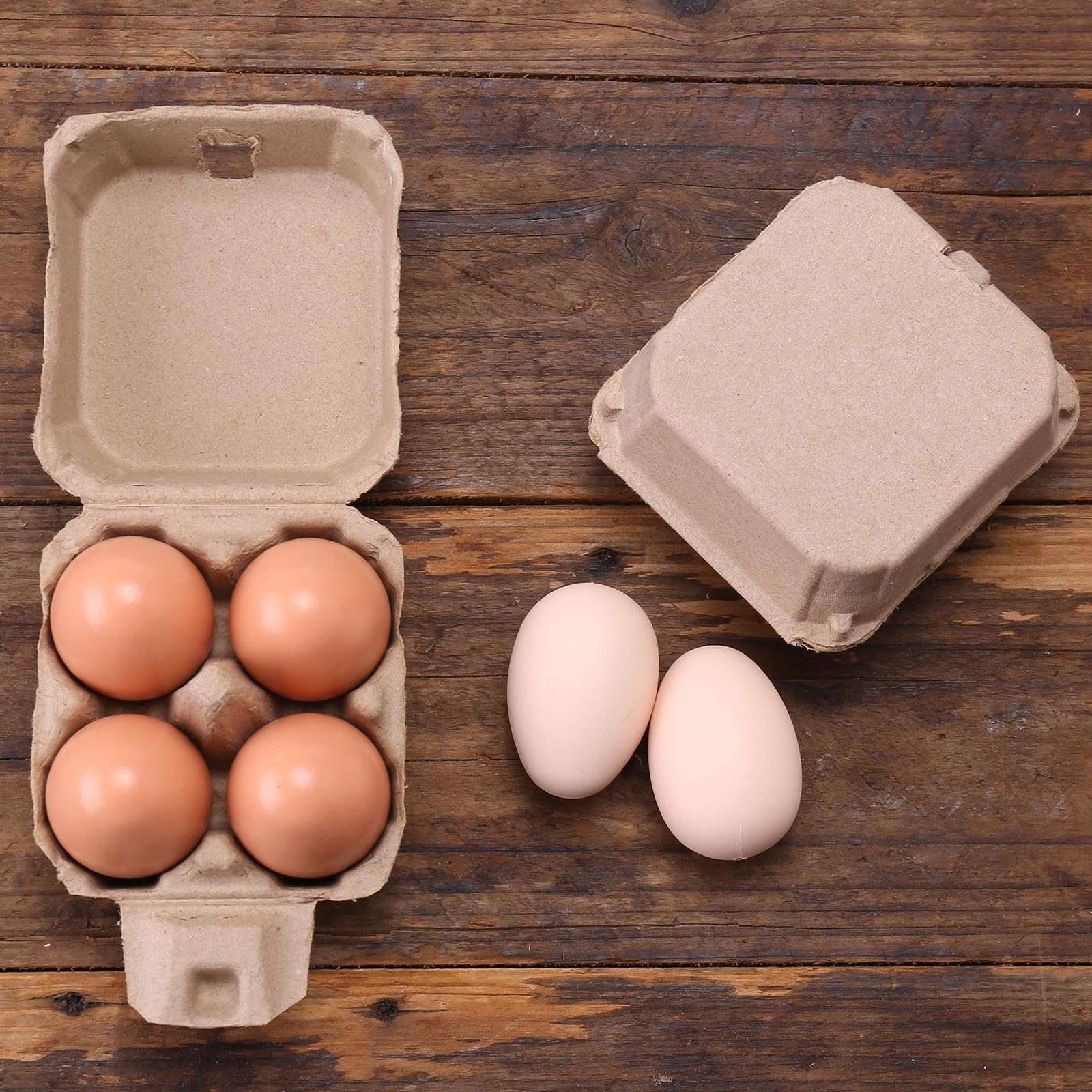 30 Pack Egg Cartons 4 Count, Cheap Bulk Pulp 4 Cell Containers Vintage Easter…