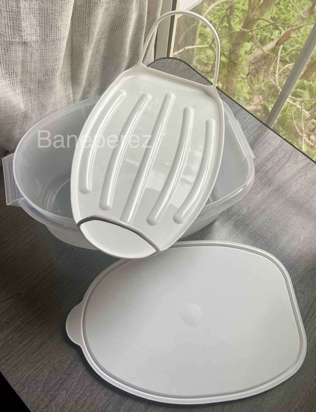 Tupperware Flavor Keeper | Lift-Out Tray | 1.5 gal./6 L | 1-Piece White New