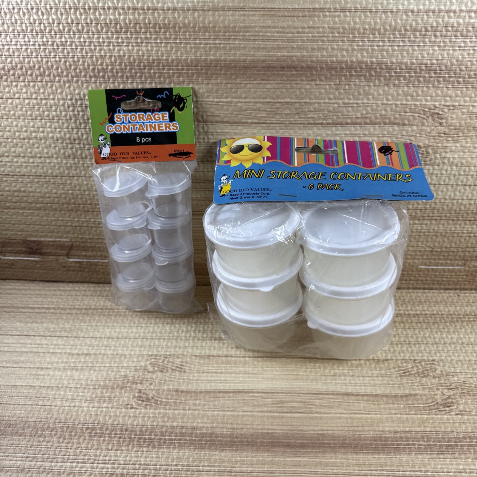 New Lot Of 2 Mini Storages Containers 6 Pack & 8 Pack