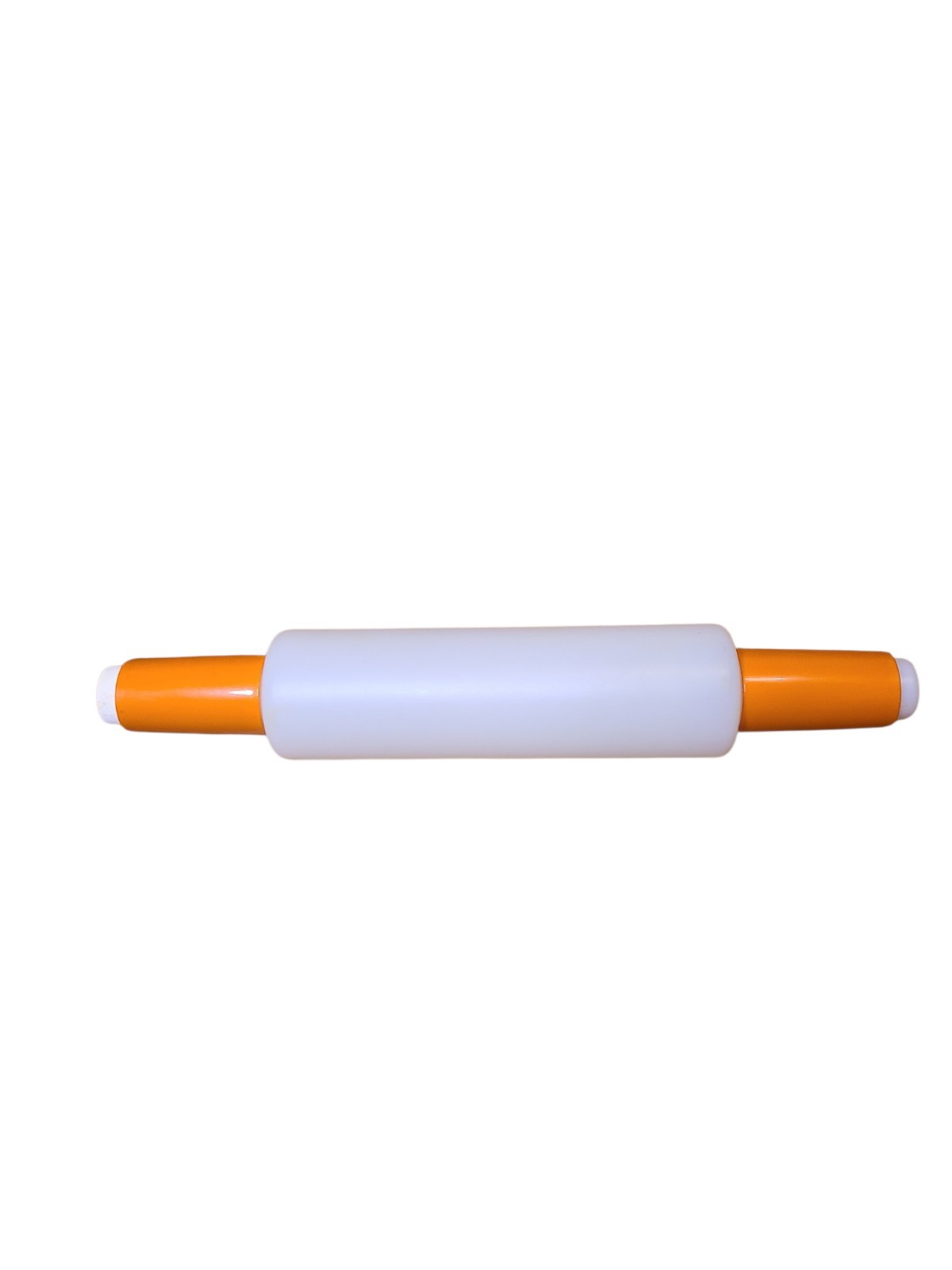 Vintage 16″ Fillable TUPPERWARE Rolling Pin 9″ Body 3″ Handles with Cap No Flaws