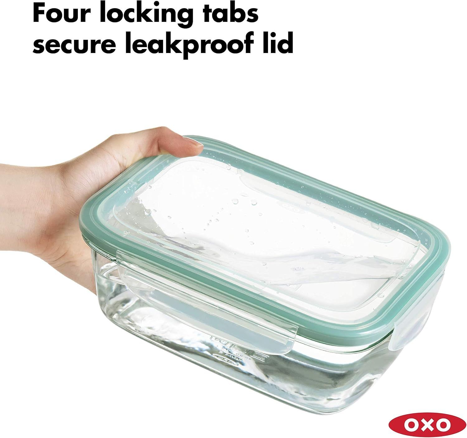 OXO Good Grips 8-Cup Airtight Glass Container with Smart Seal Lid