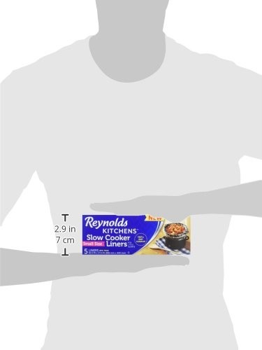 Reynolds Kitchens Slow Cooker Liners, Small (1-3 Quarts), Clear