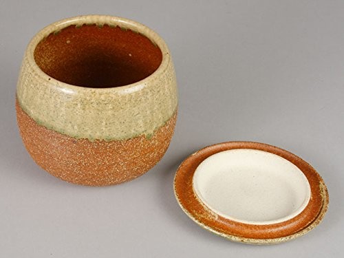 Ohitsu Rice Pot Vidro Glaze 11-05 Iga Ware Japan