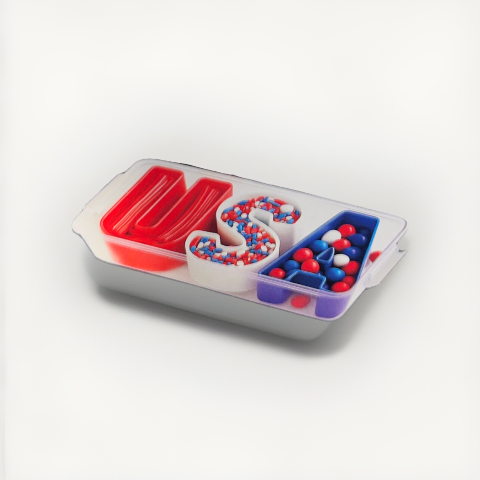 New SureFresh Patriotic 4TH of JUly USA Perfect On-The-Go Snack Box Snackle Box