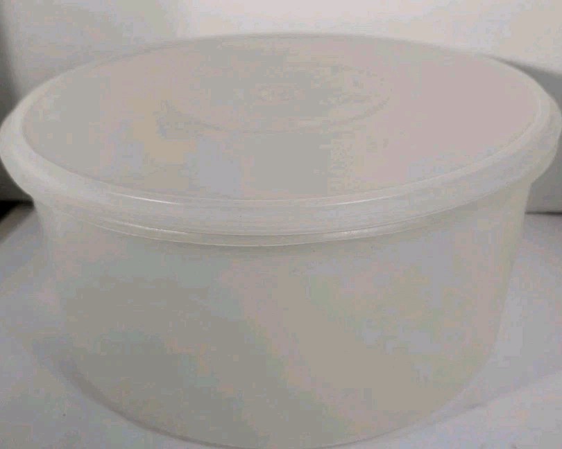 Tupperware LARGE Bowl With Lid. Vintage. Clear Color. 1990’s Cira #255-1 Rare