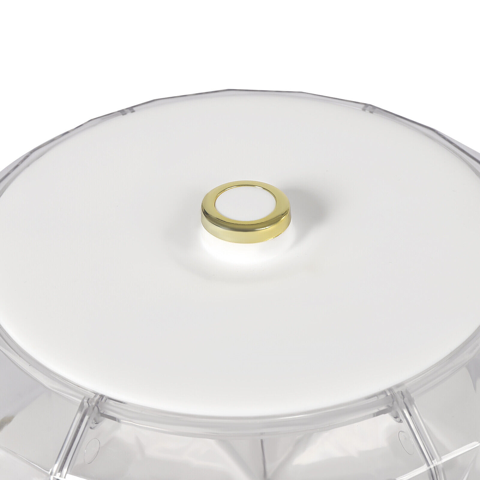 6-Grid Rotating Rice Dispenser Dry Grain Food Storage Container Tank for Kitchen