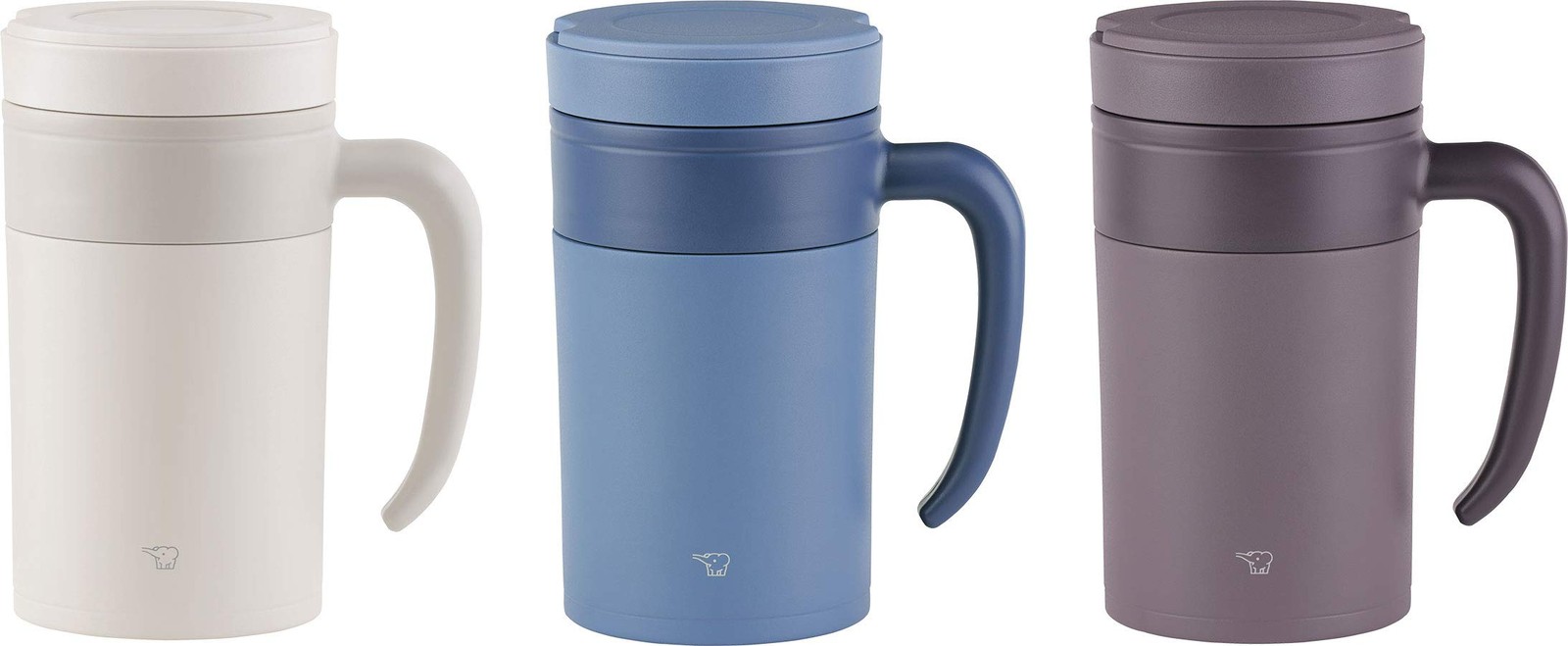 Zojirushi Se-Kae48Wz Stainless Tea Tumbler Handle 16-Ounce Off White