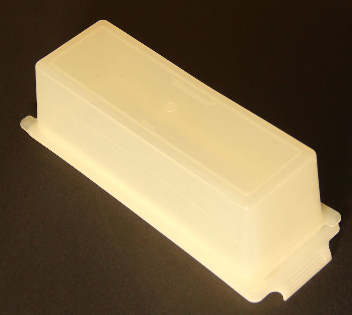 Vtg Tupperware Sheer 1/4-Pound (1 Stick) Butter Dish and Lid (636-12 / 637-11)