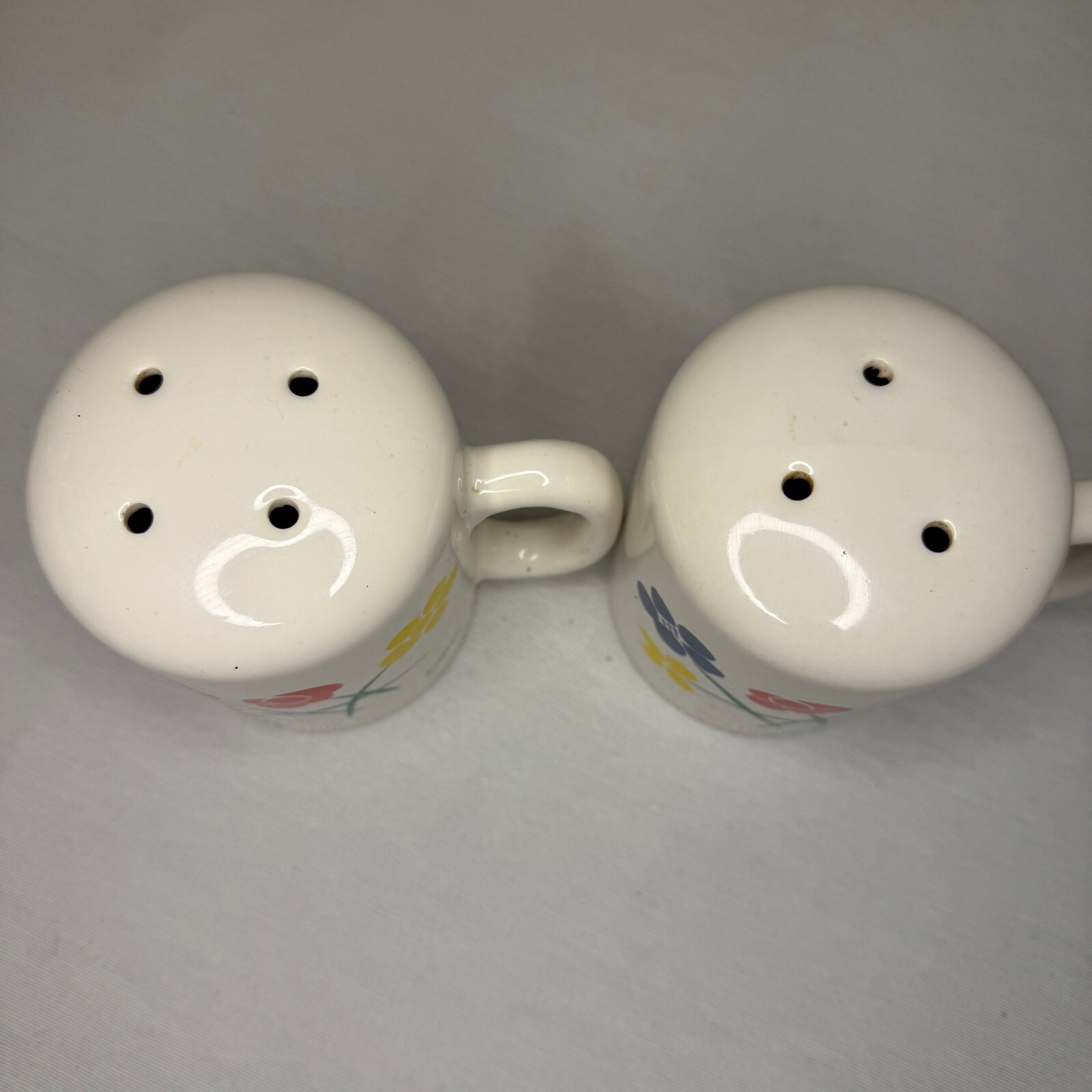 Vintage Himark Saltera Floral Design Salt And Pepper Shakers 4’in Tall