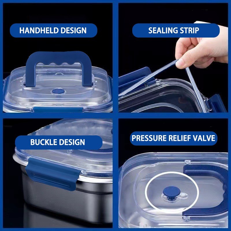 Yakimoto Airtight Stainless Steel Containers – For Neat Pantry & Fridge Storage
