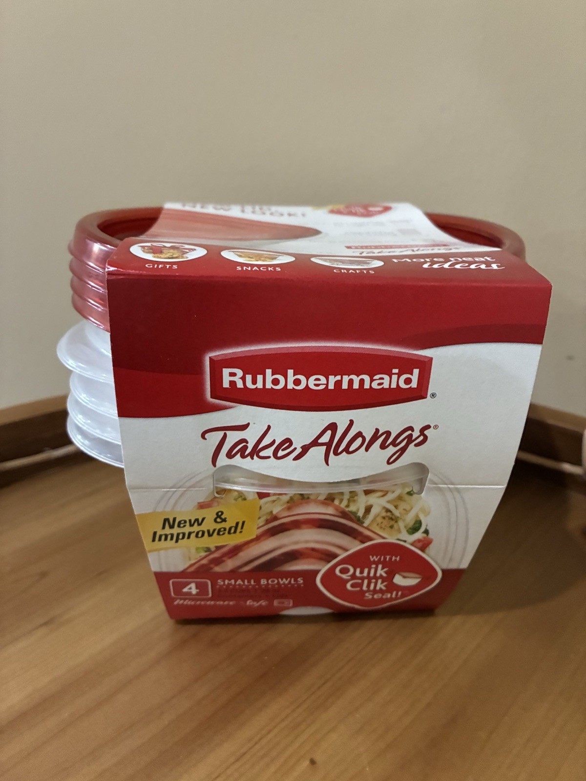 Brand New Rubbermaid Take Alongs Food Storage Containers 3.2 Cups 4 Pack