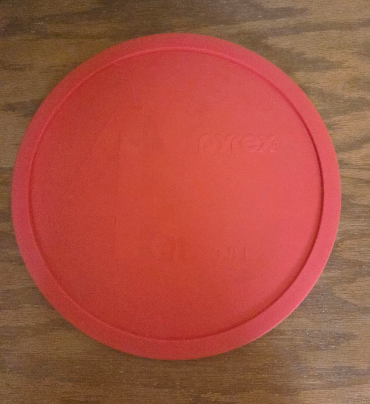 Pyrex 4 QT 3.8L Red Round Plastic Storage Replacement Lid Cover #326-PC