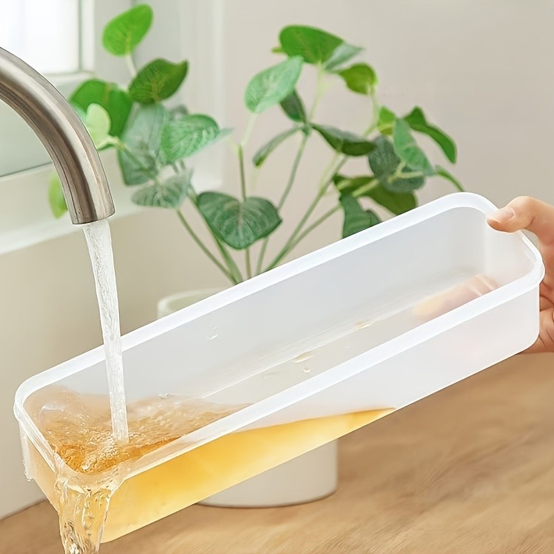 8pcs Transparent Stackable Refrigerator Storage Boxes with Lids