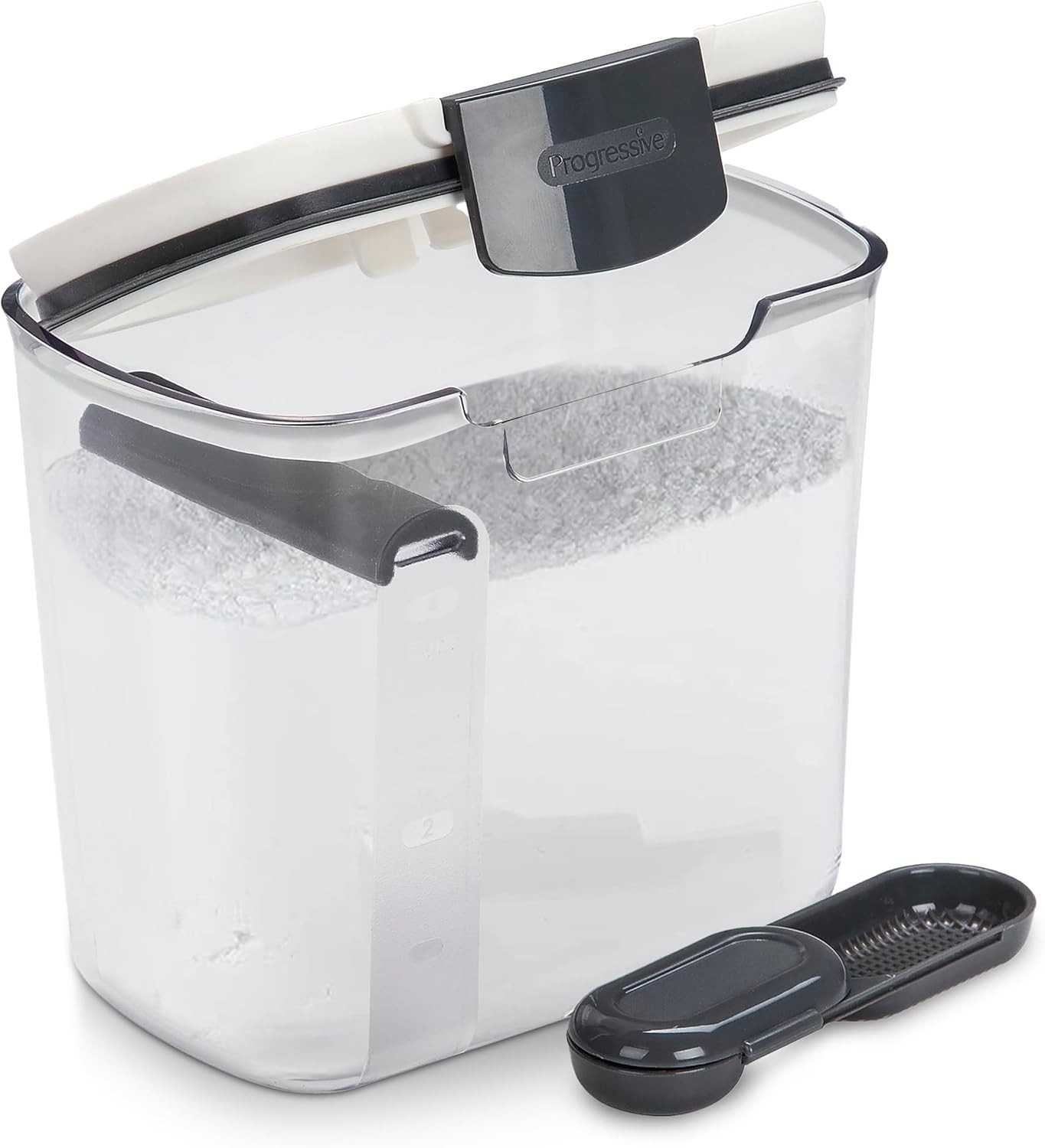 Progressive ProKeeper 1.4 Quart Airtight Powdered Sugar Storage 1 Piece, Gray
