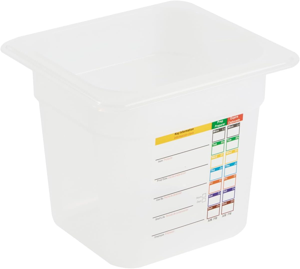 Food Storage Container 1 Pack of 6.8 X 4.2 X 5.9 Inches Plastic Stackable Storag