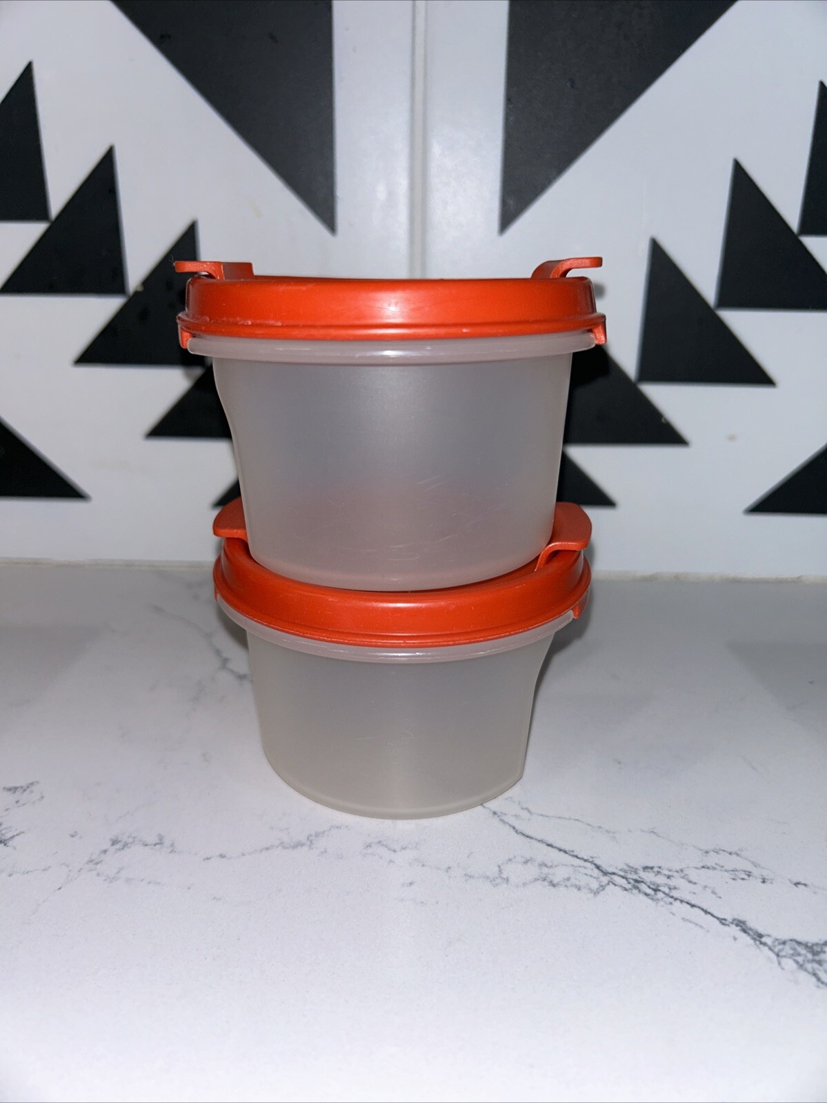 Tupperware 1605-30 & 1605-32 200ml. / 7 oz. Modular Mate Spice Contain Set of 2