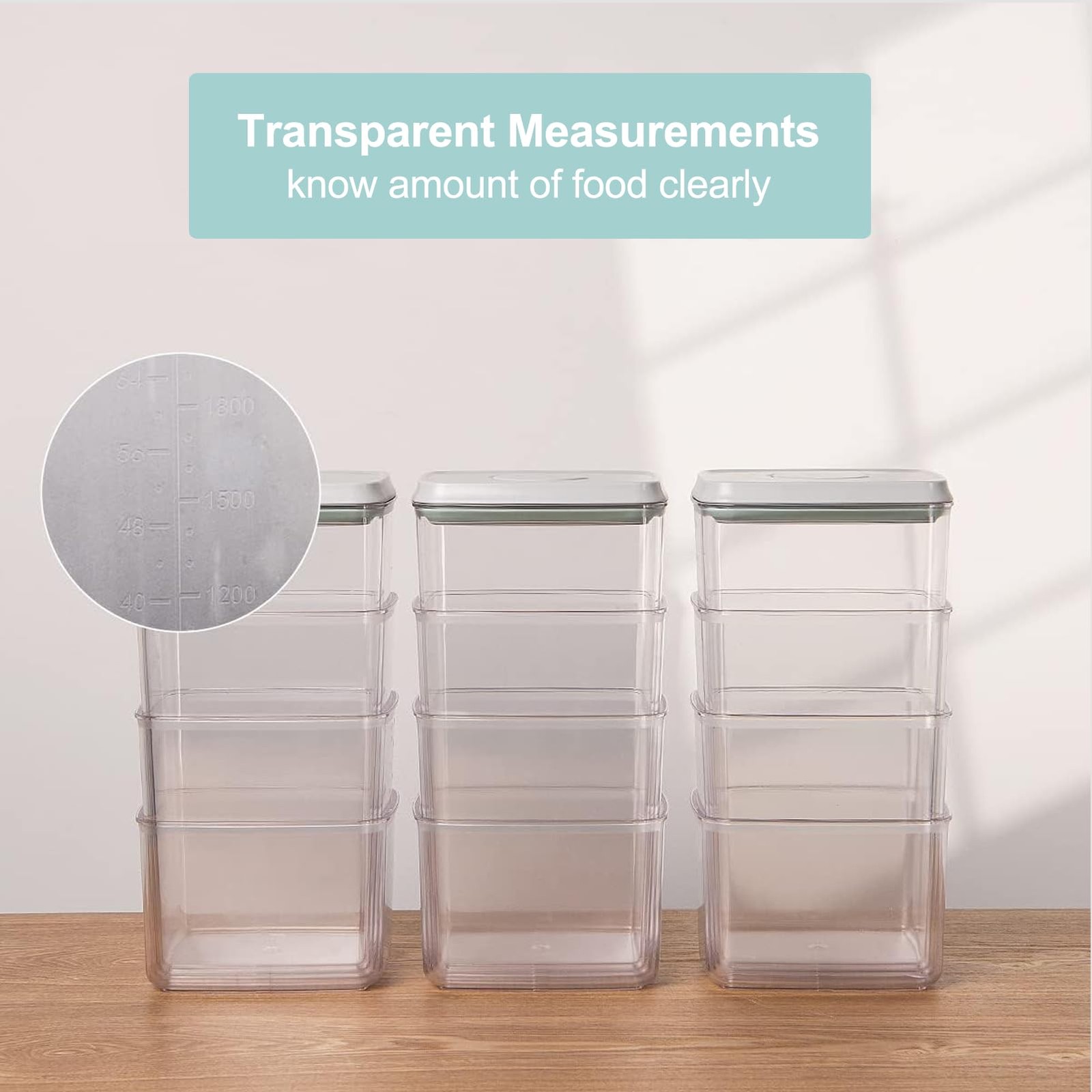 Cozey Daily Pop Containers with Lids – Stackable Airtight Food Storage, Kitch…
