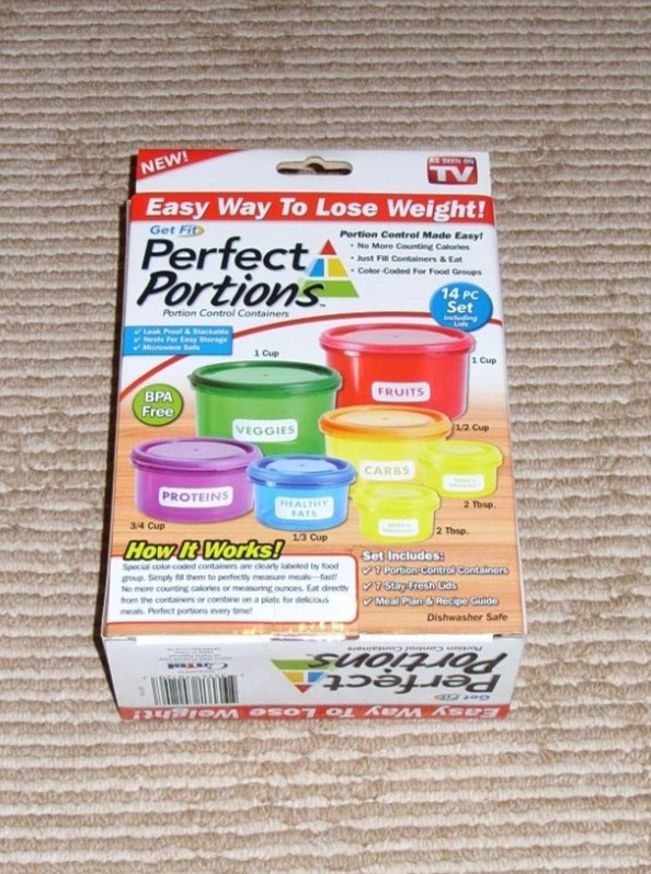 As Seen on TV 2015 Perfect Portions Portion Control Containers! 14 Pieces New!