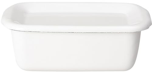 WFH-S Noda Horo Rectangular White Enamel Stockpot Ship New From Japan From