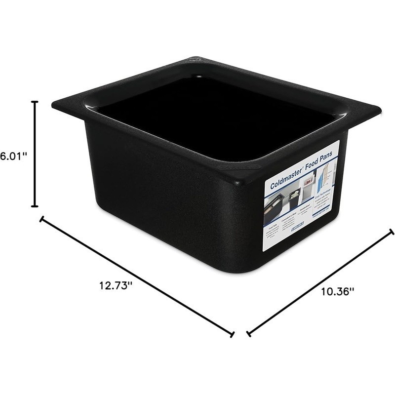 Food Pan Chilled Server 6 Quart Hygiene Safety Durable ABS Buffet Salad Bar New