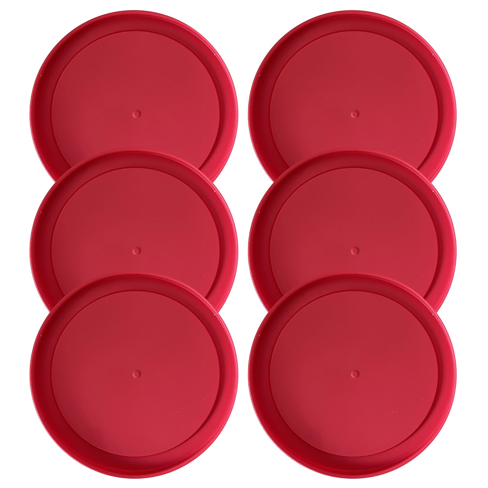 Replacement Lids fits Pyrex 1-Cup Round Glass Cover for 7202-PC Red 6 Pack