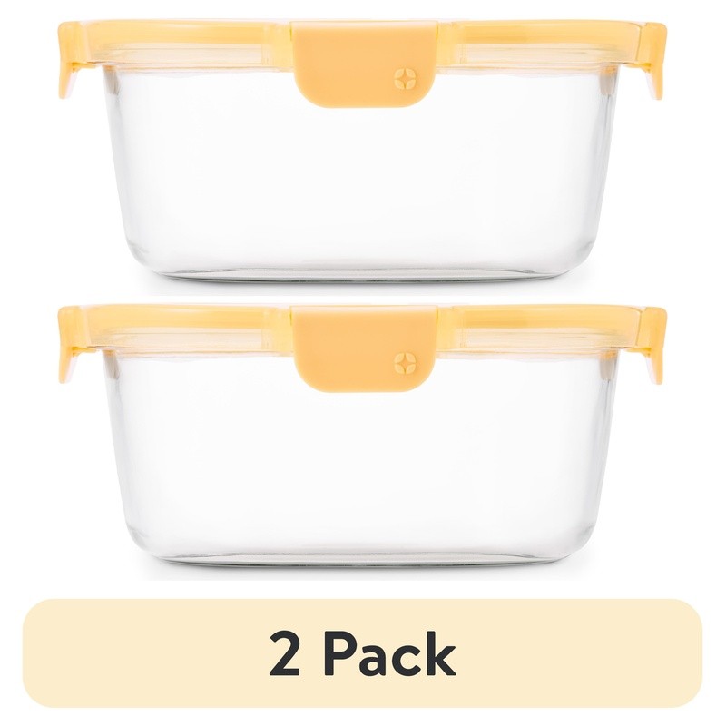 Leak Proof Glass Meal Prep Container Round Airtight Safe Oven Microwave New