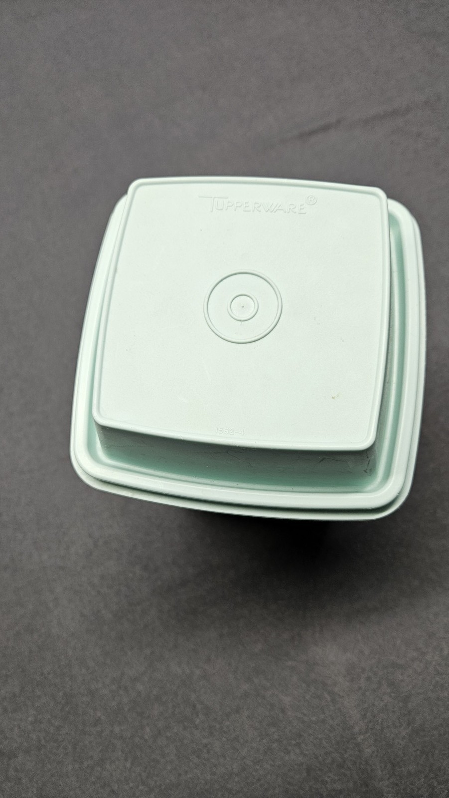 Vintage Tupperware Square-R-Round Container 1640-1 with Drainer Insert & Seal