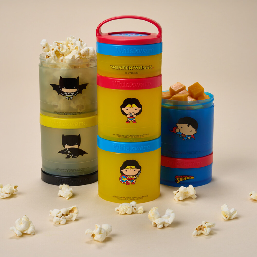 Whiskware DC Comics Stackable Snack Pack Containers