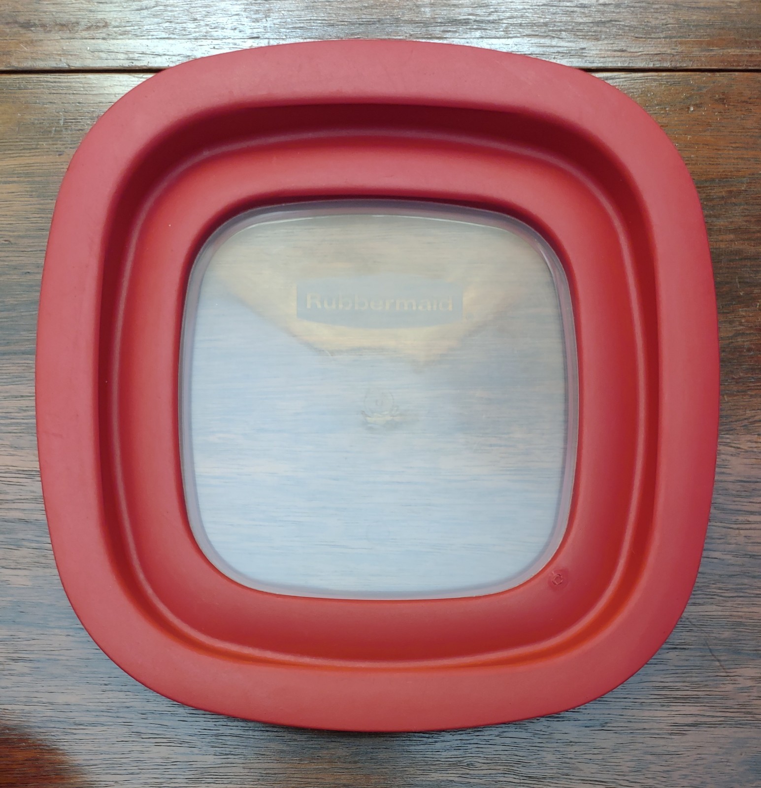 Lot Of 6 Rubbermaid Premier Square Snap Lid Replacement 7″ Red 10M3M4 LIDS ONLY