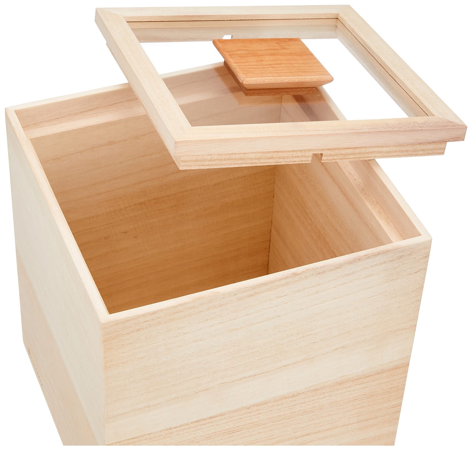 Masuda Kiribako Paulownia Rice Storage Box 5kg Japan Wooden Airtight Container