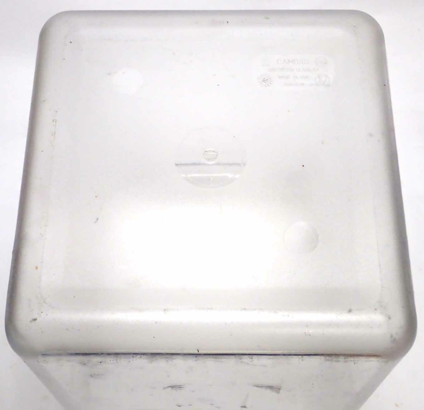 CAMBRO 22SFSCW CAMWEAR CAMSQUARE 22qt FOOD STORAGE CONTAINER w/ SEAL COVER CLEAR