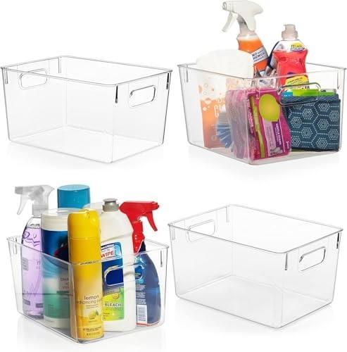 ClearSpace Clear Plastic Storage Bins – Pantry Organizers & Storage Containers